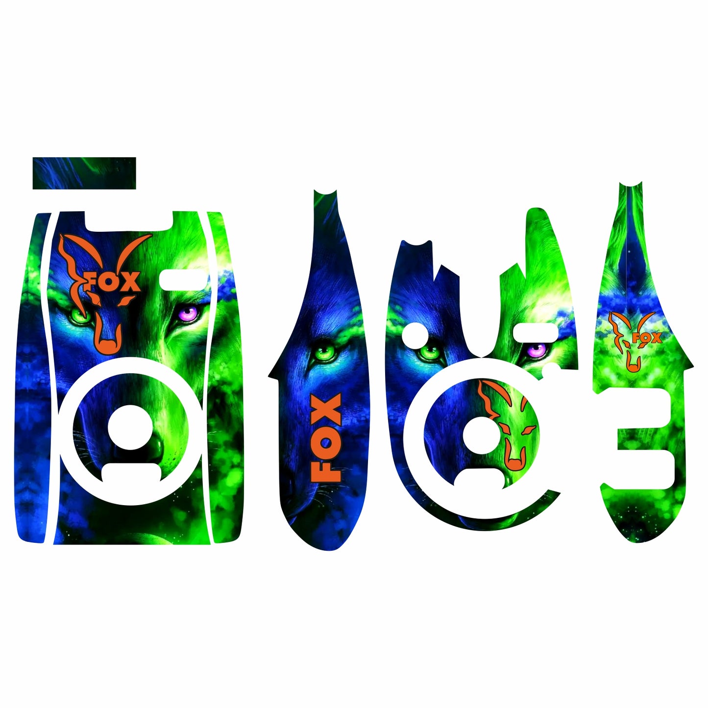 Fox stickers Micron MXR+ Personalized Wolf 4+1