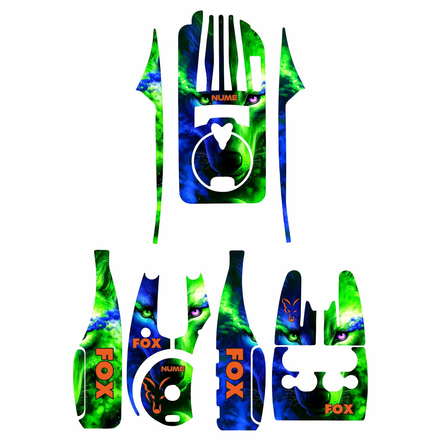 Fox stickers Micron RX+ Personalized Wolf 4+1