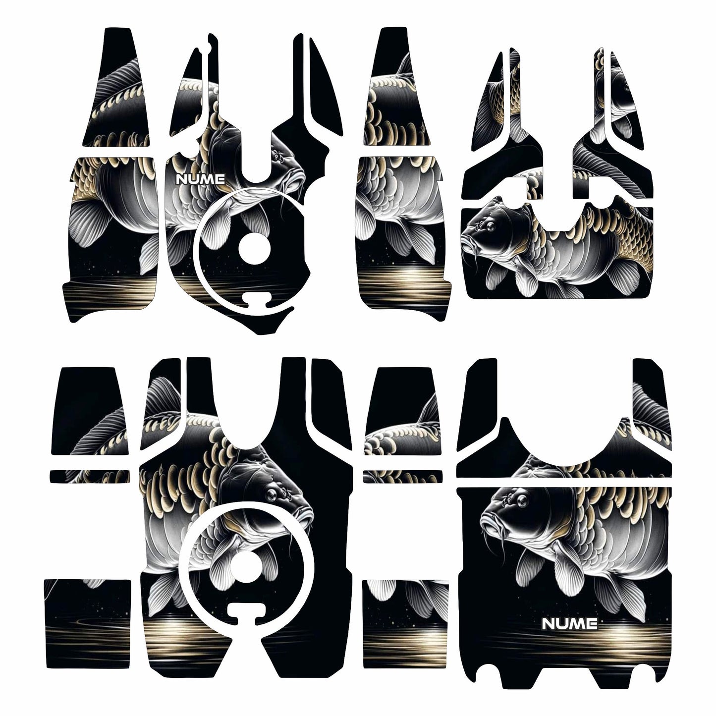 Stickere Fox Micron MX Personalizate Carp 4+1