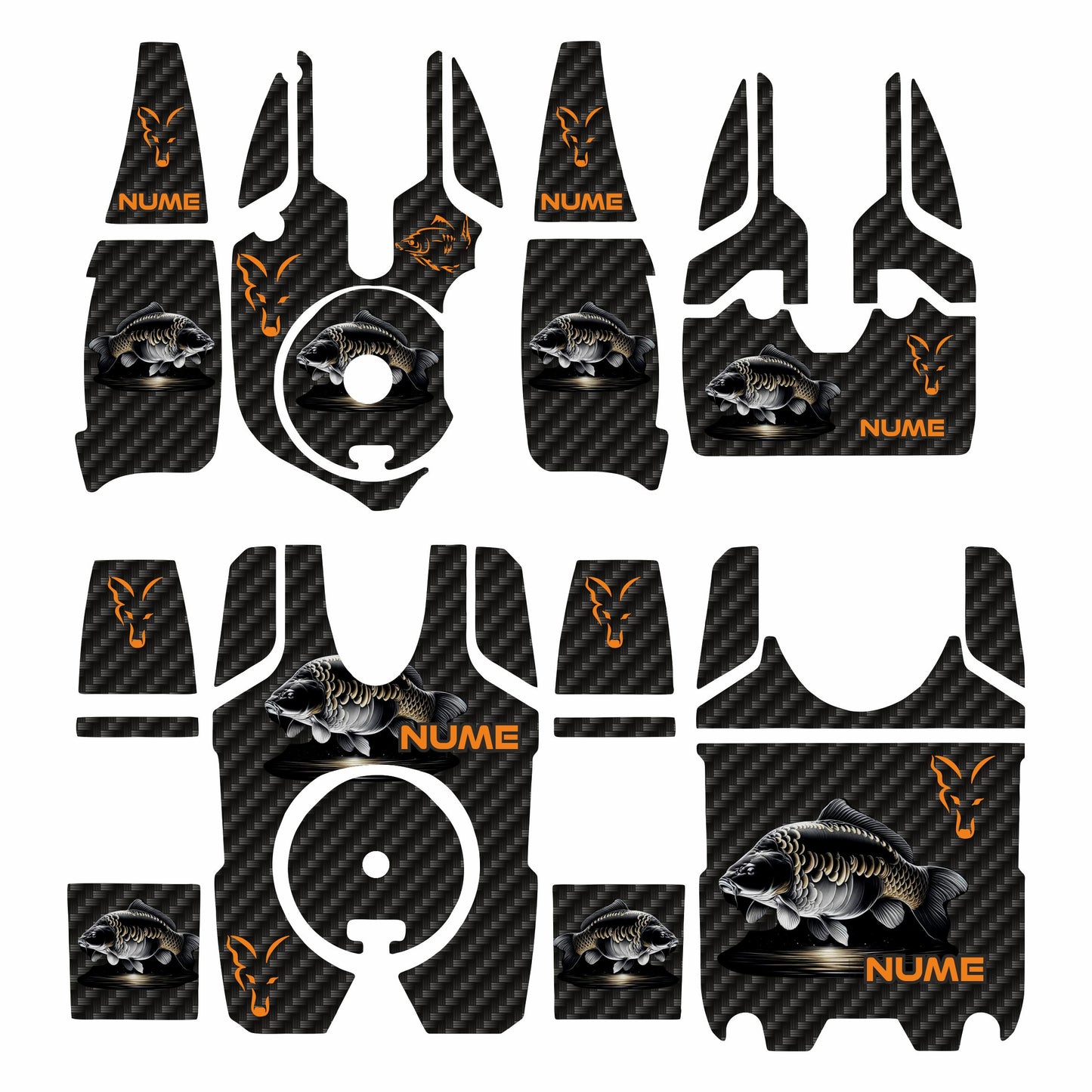 Stickere Fox Micron MX Personalizate Fish 4+1