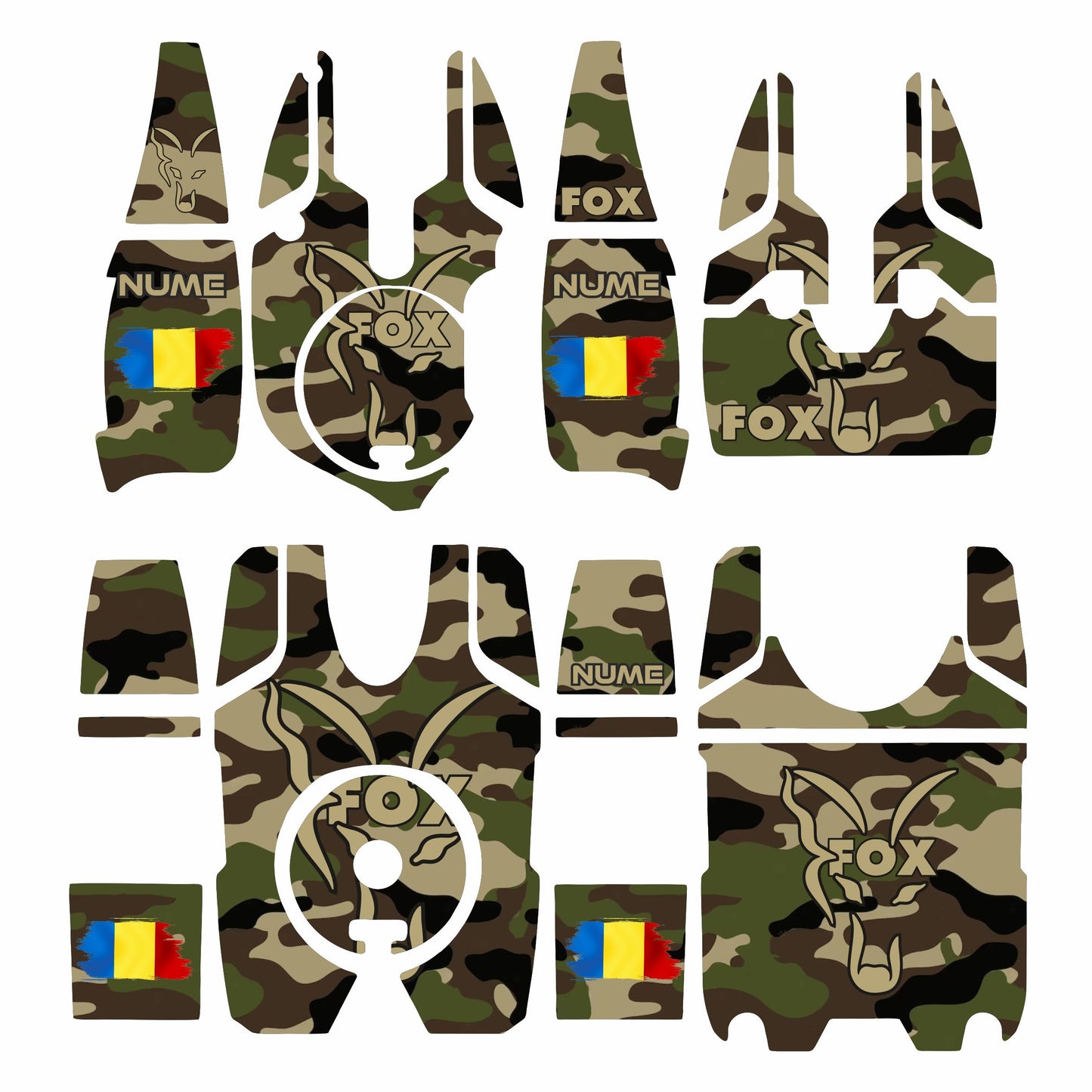 Fox stickers Micron MX Personalized Foxi 4+1