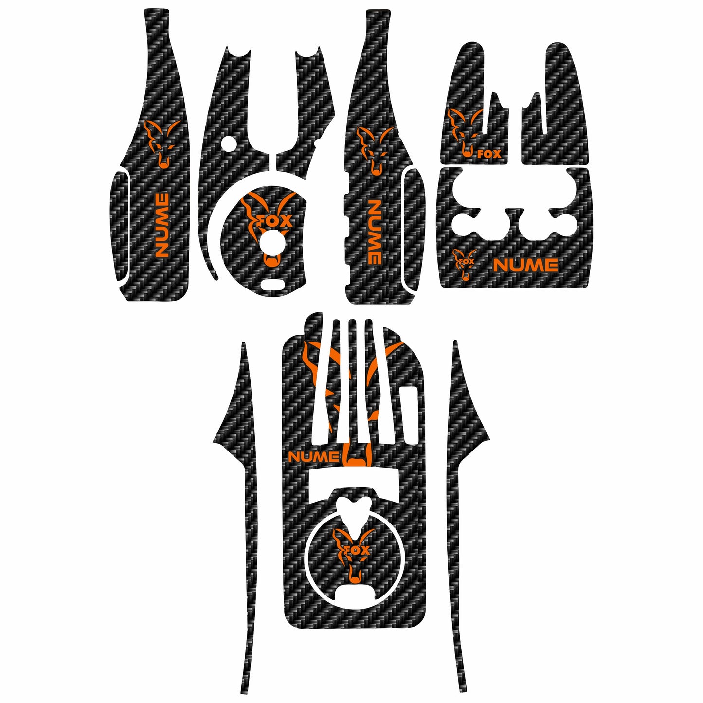 Fox stickers Micron RX+ Personalized Orange 4+1