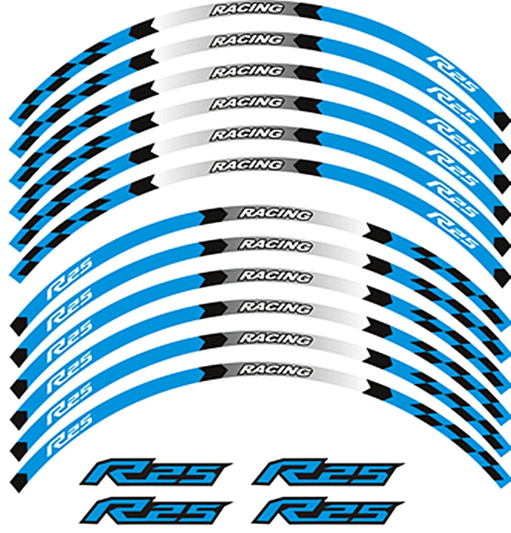 Rim stickers Yamaha YZF R25
