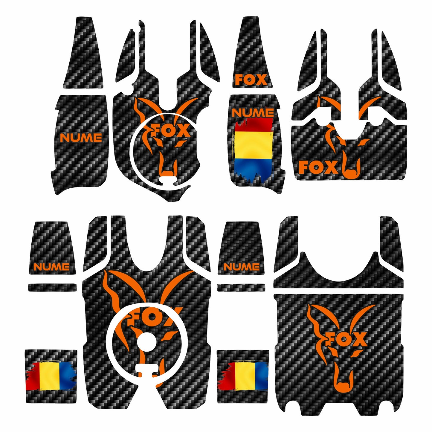 Fox stickers Micron MX Personalized Carbo 4+1