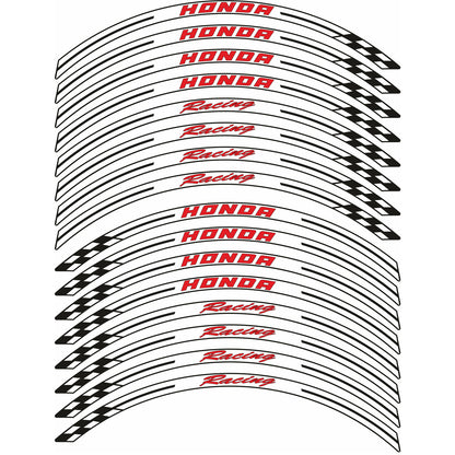 Honda Racing rim stickers