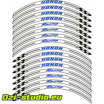 Honda Racing rim stickers