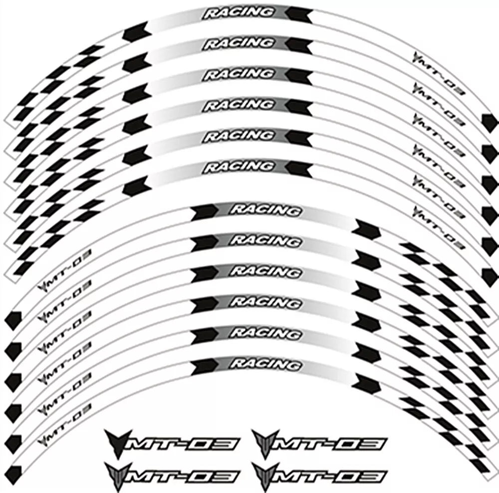 Rim stickers Yamaha MT-03