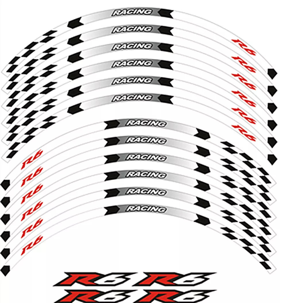 Yamaha YZF R6 rim stickers